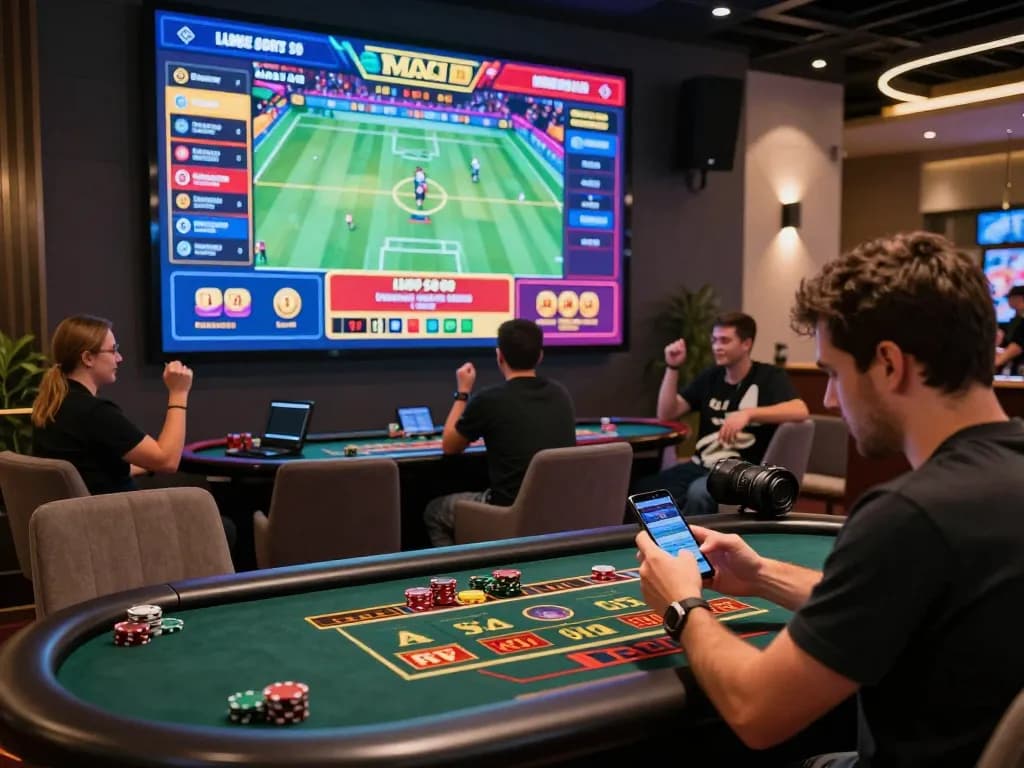 Dynamic online casino experience at AZ888 with immersive games and players engaged in action.