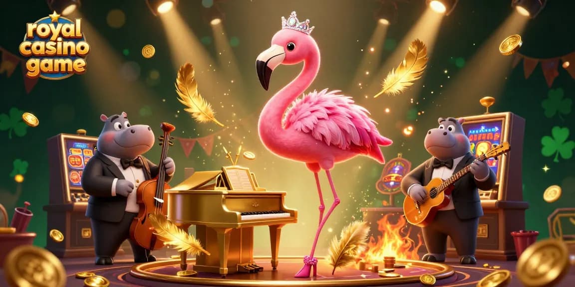 Engage in thrilling gameplay with the royal casino game featuring vibrant characters and casino elements.