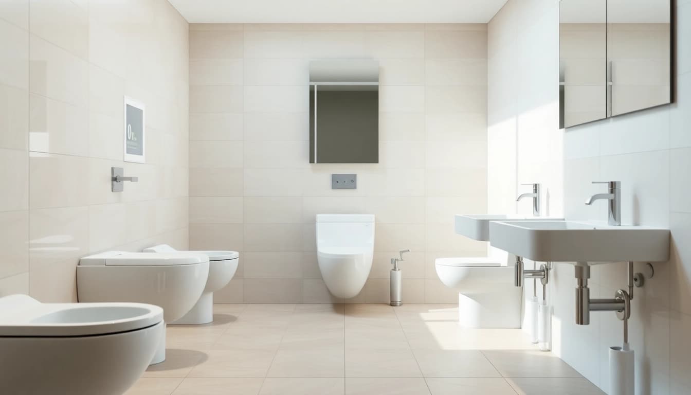 Optimaler Sanitärbereich von sonni sanitär mit eleganten Armaturen und hochwertigem Design.