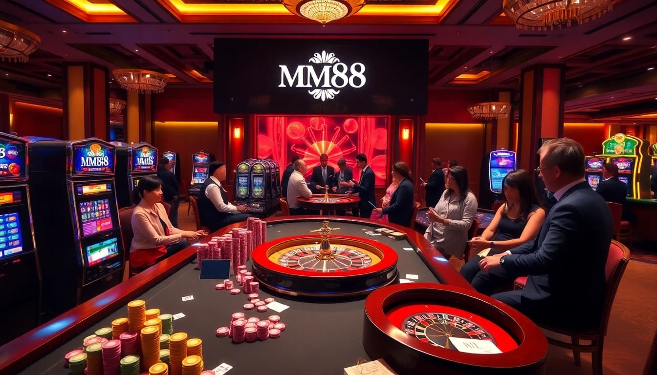 Experience premium gambling joy at https://mm88.agency/ with vibrant slot machines and high-stakes poker.