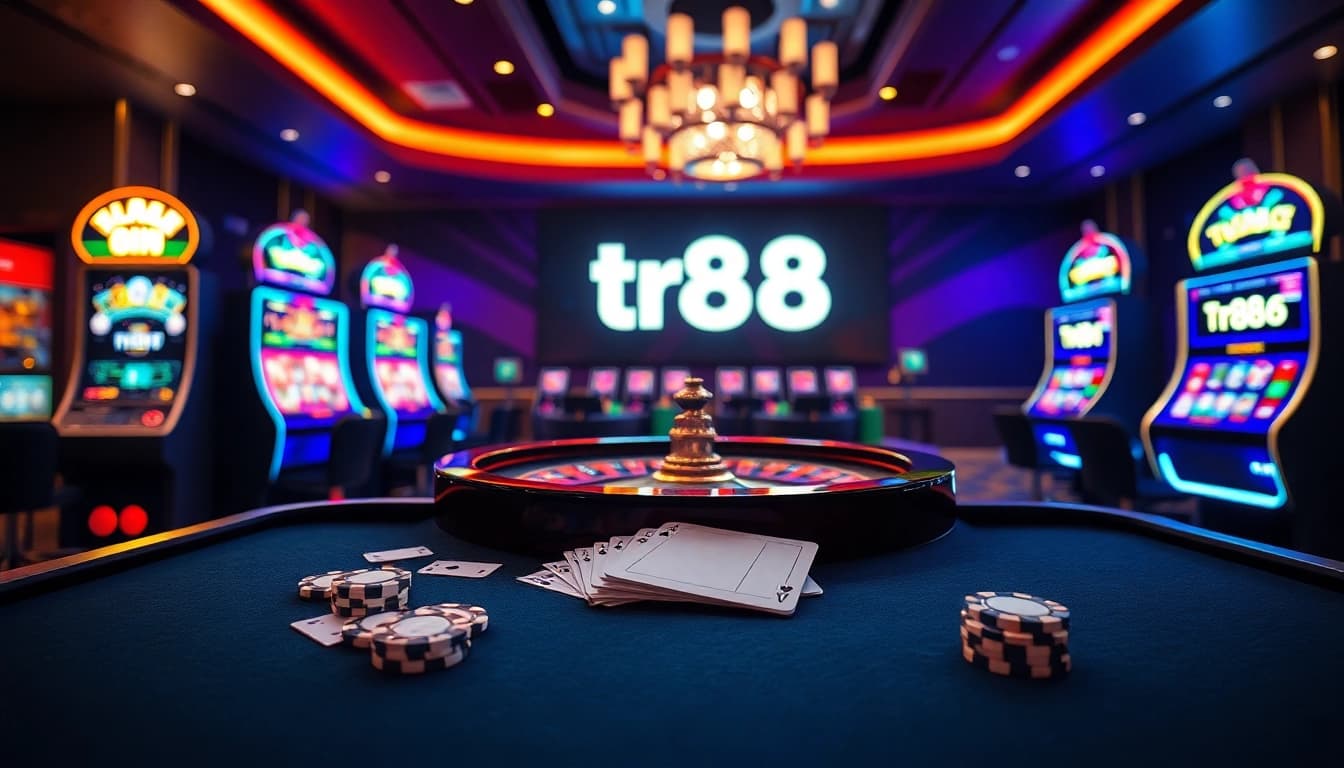 Experience high-stakes excitement at tr88 with vibrant roulette and poker games.