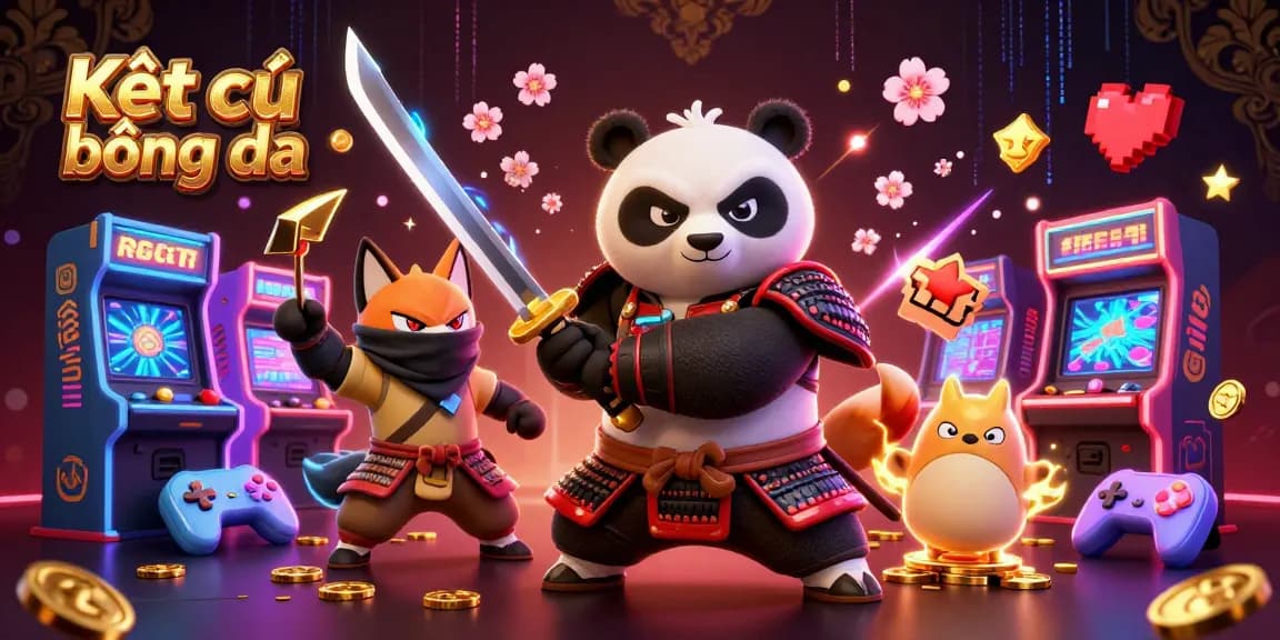 Experience Kết quả bóng đá with this engaging 3D illustration showcasing dynamic characters and captivating gaming elements.