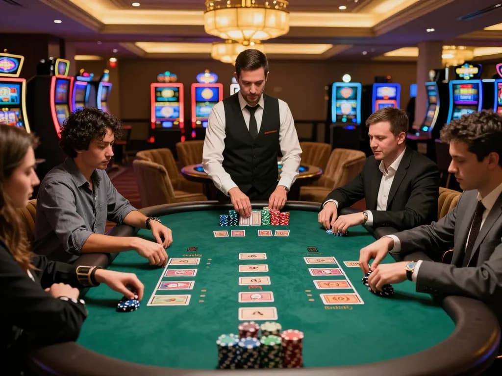Experience the excitement of tr88 blackjack with players engaged in strategic gameplay and vibrant casino atmosphere