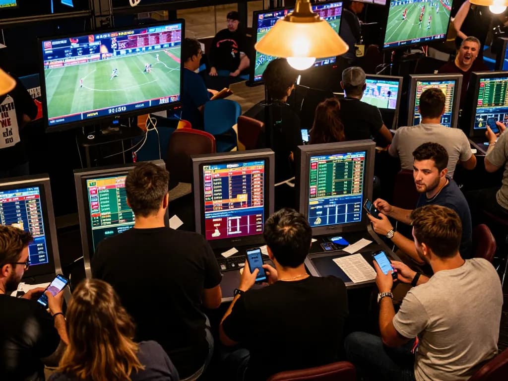 Placing strategic bets on sv368 amidst the excitement of live sports betting environment.
