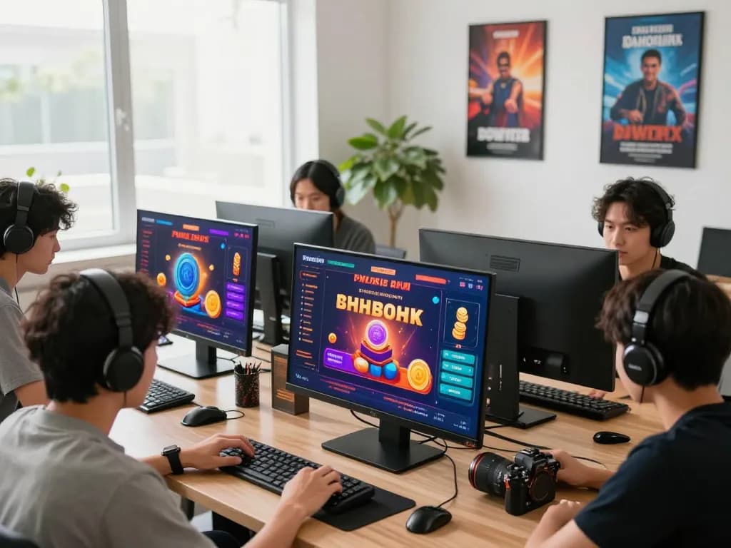 Exciting online gaming scene at pg88 with players enjoying diverse entertainment options.