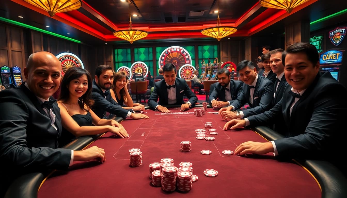 Experience the excitement of gambling at https://888vi.com.co/ with vibrant poker tables and engaging dealers.