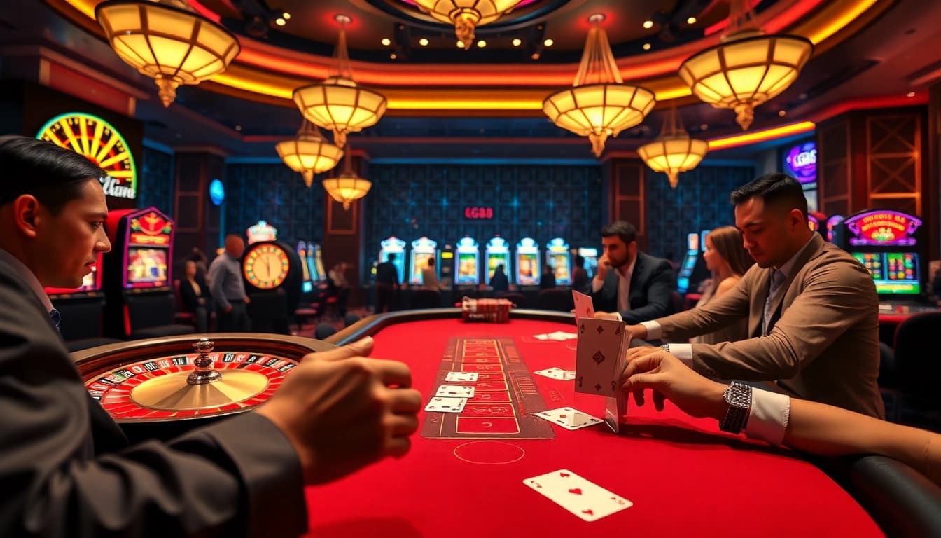 Experience the excitement at GG88's vibrant casino, filled with engaging games and thrilling atmosphere.