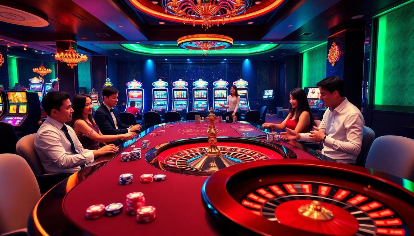 Experience the excitement of casino games at https://78winbiz.com/ with players enjoying poker and classic table games.