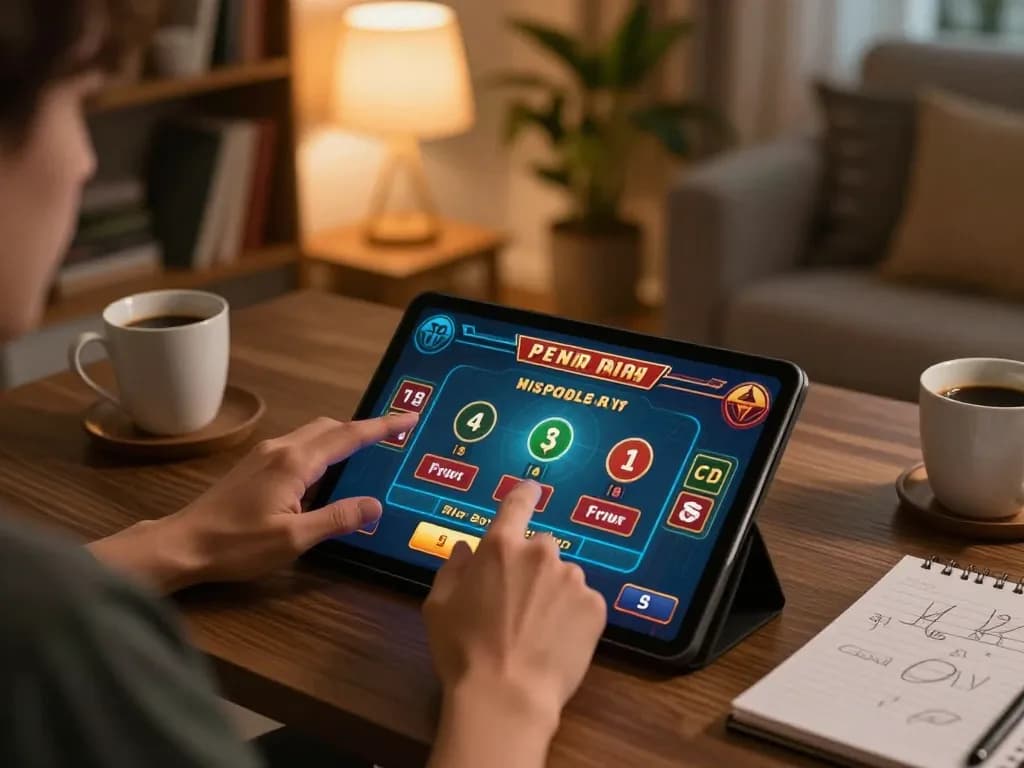 Engaging in tg88 online live dealer gameplay from a cozy home setting.