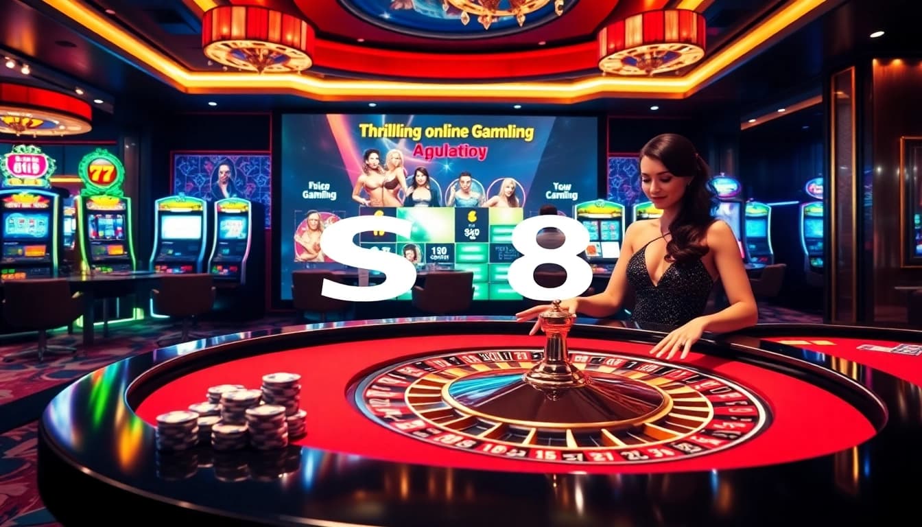 S8 casino experience with vibrant roulette and poker action reflecting excitement and winning strategies.