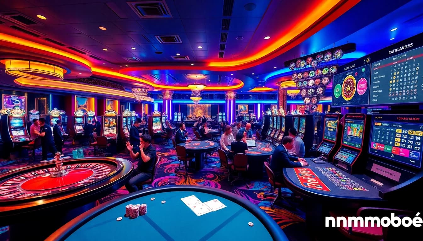Engaged players at https://mm88.moe/ enjoy exciting gameplay at a luxurious casino environment.