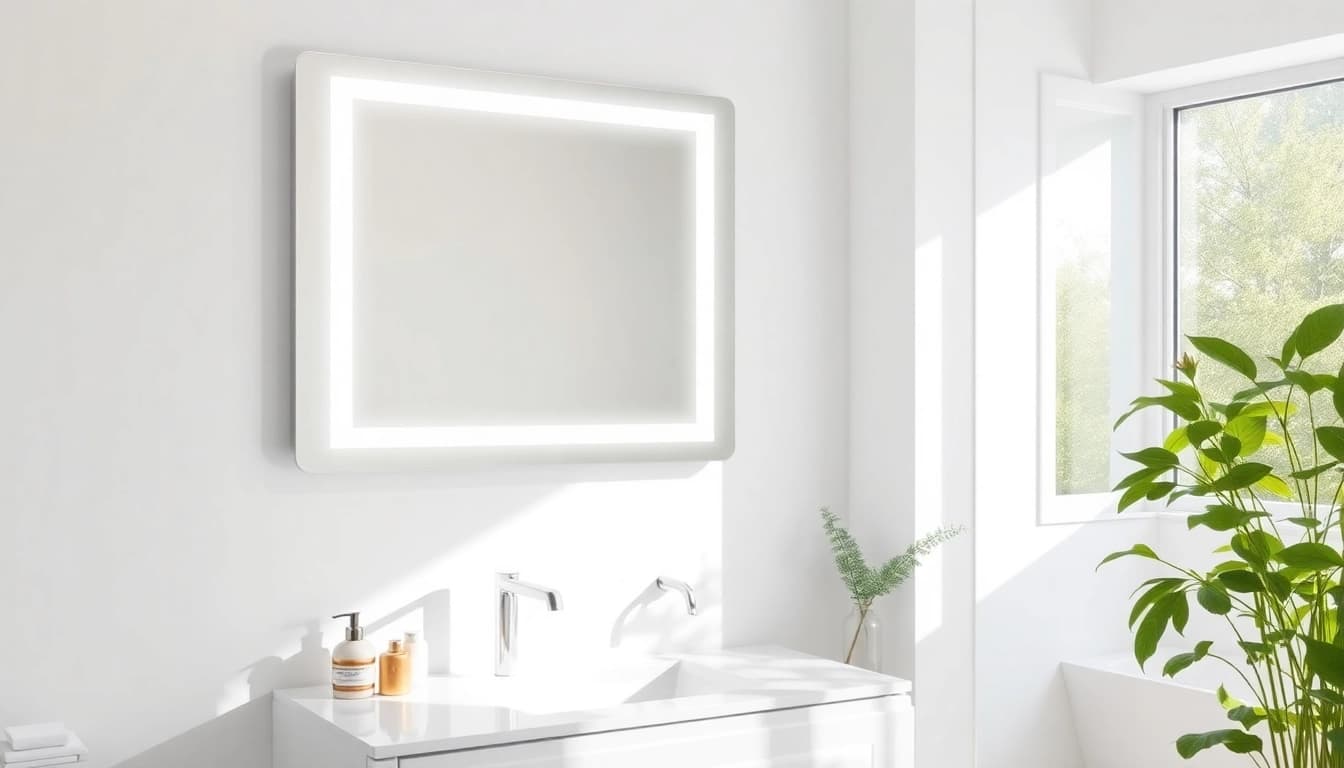 Illuminate your led mirror bathroom with an elegant design and natural lighting for a refreshing look.