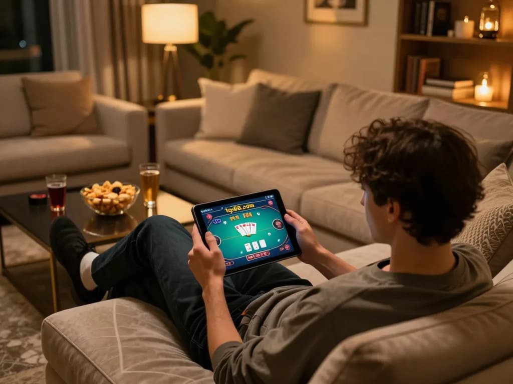 Play poker online on tg88 with a stylish setup, cozy atmosphere, and engaging gameplay.