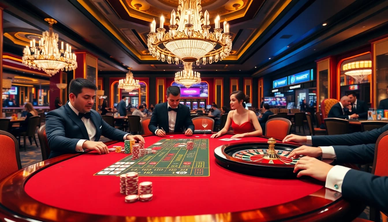 Experience the excitement of high-stakes gaming at GA6789 with vibrant poker chips and cards.
