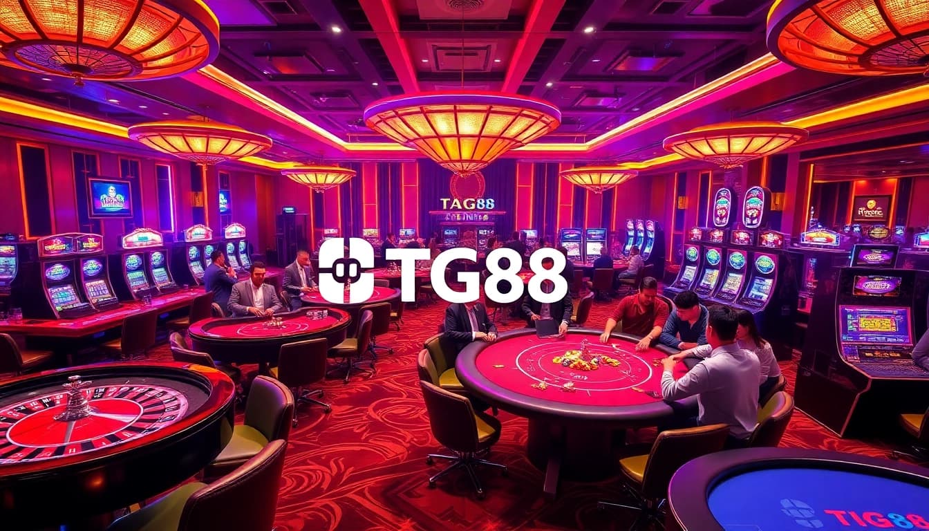 Experience thrilling gameplay at TG88 with vibrant casino tables and engaging players.