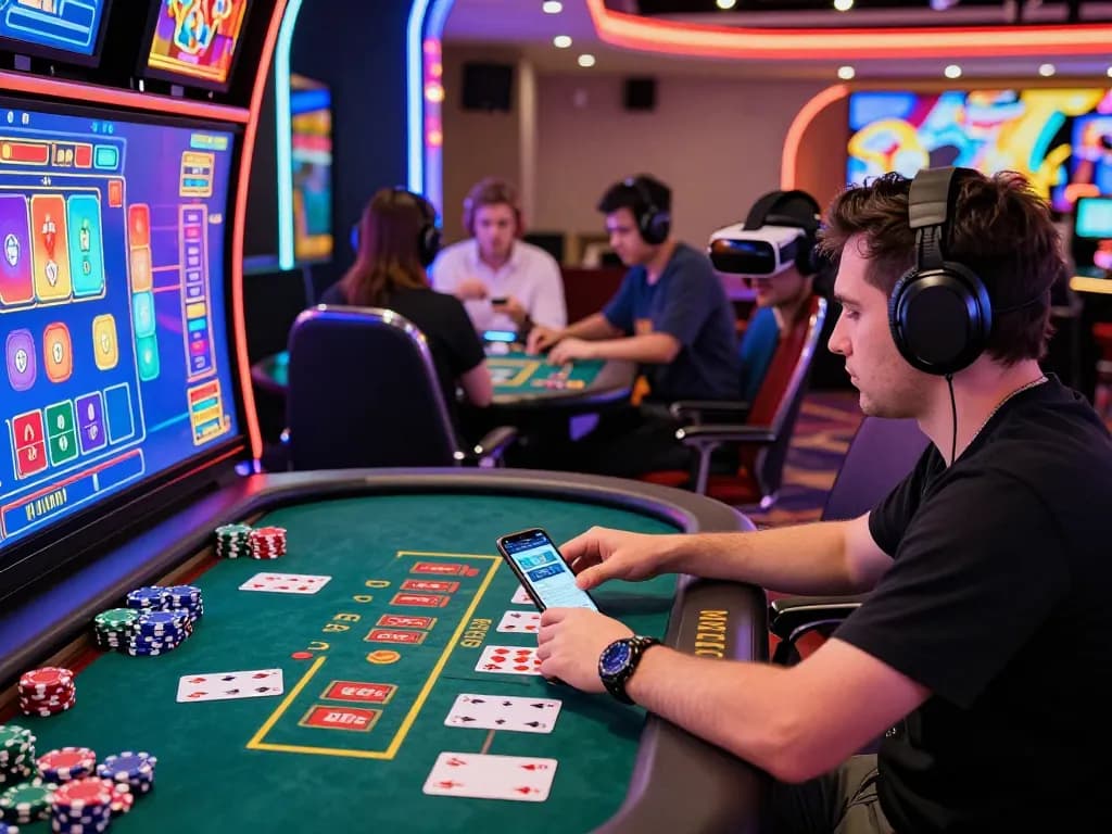 Engaging MM88 online casino experience with vibrant graphics and live dealer games, showcasing modern gambling excitement