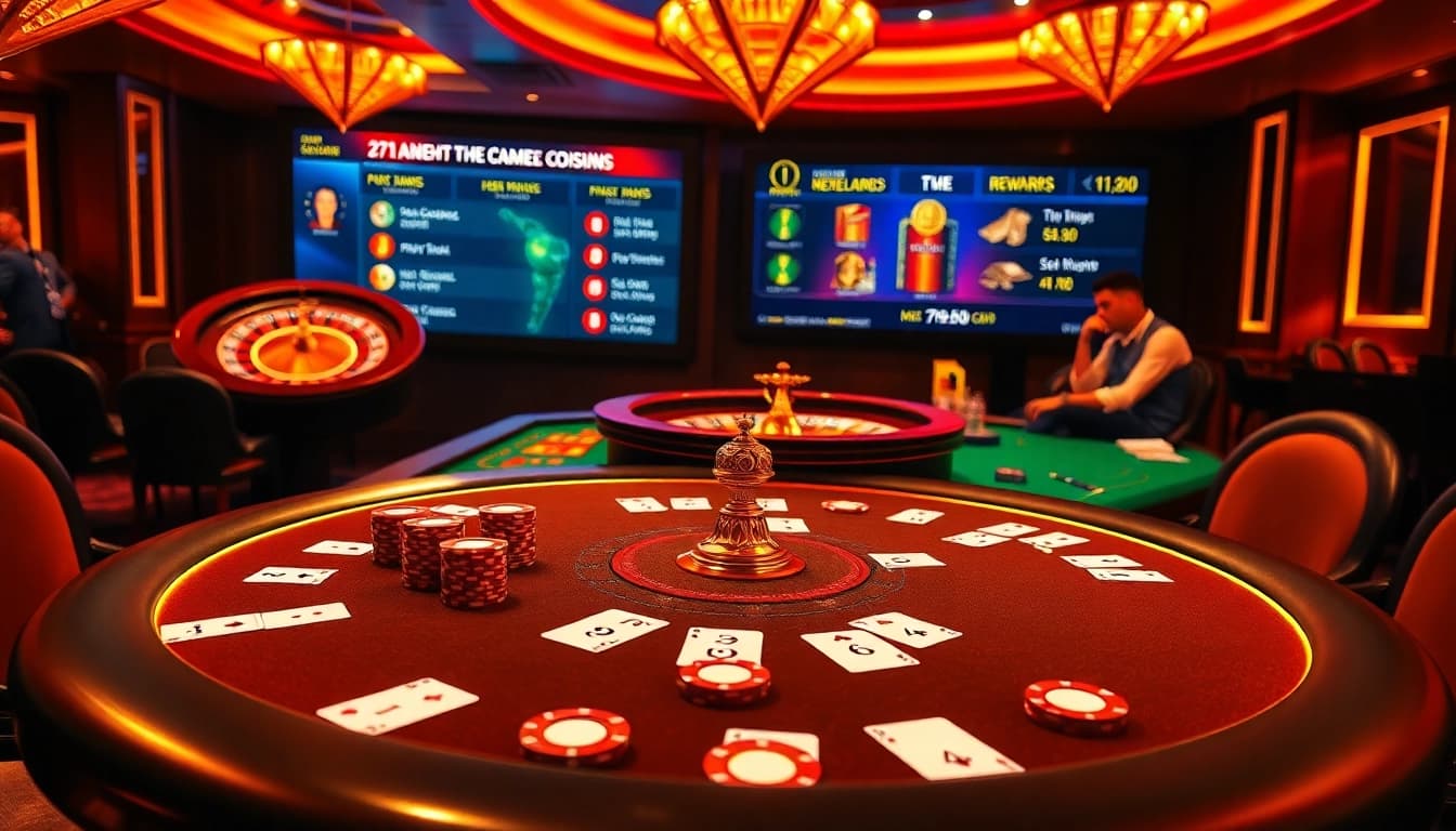 Players strategizing at a poker table in 789club's luxurious online casino environment.
