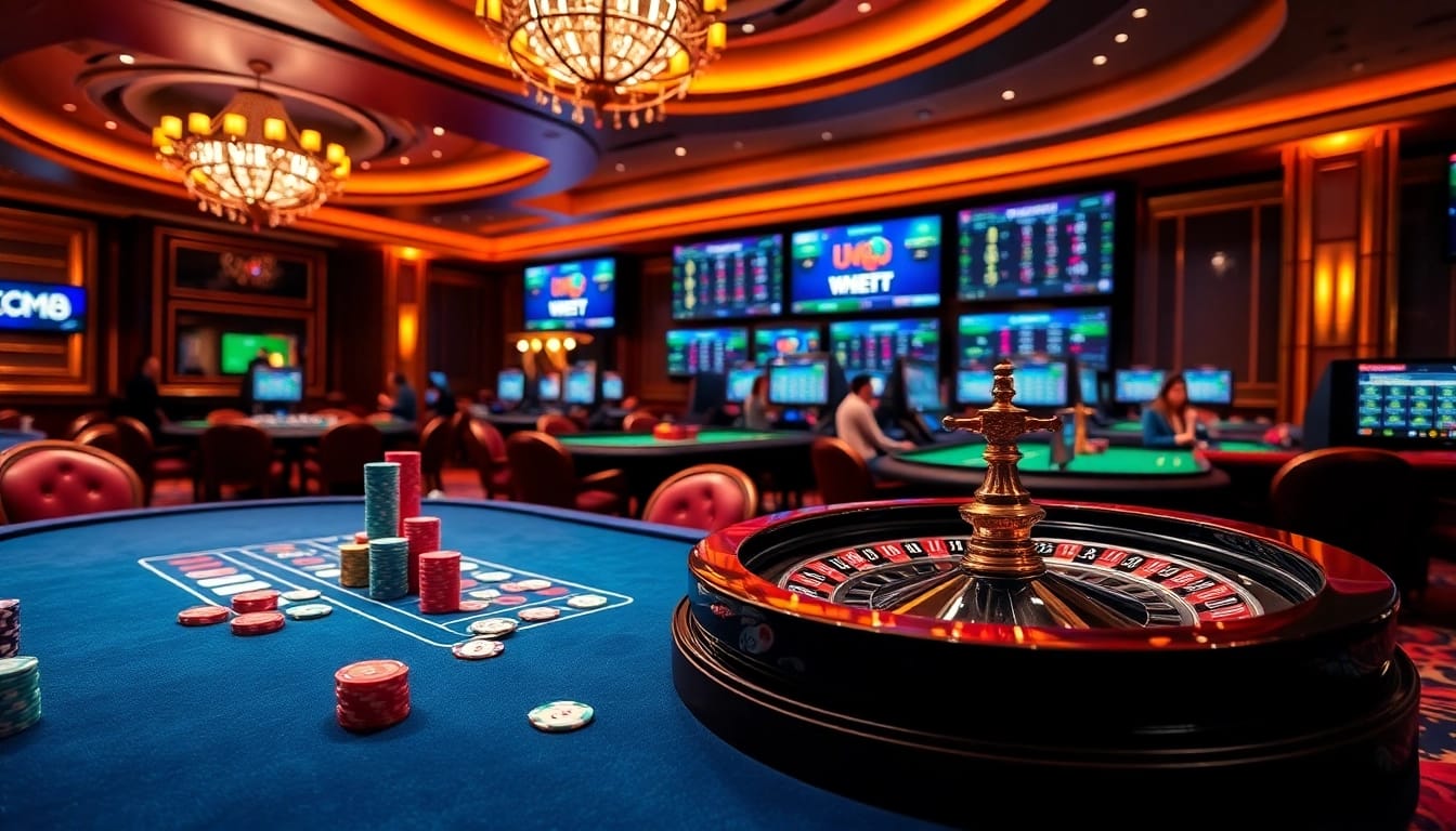 Enjoy thrilling gameplay at https://cm88.autos/, featuring vibrant poker chips and a glamorous casino atmosphere.