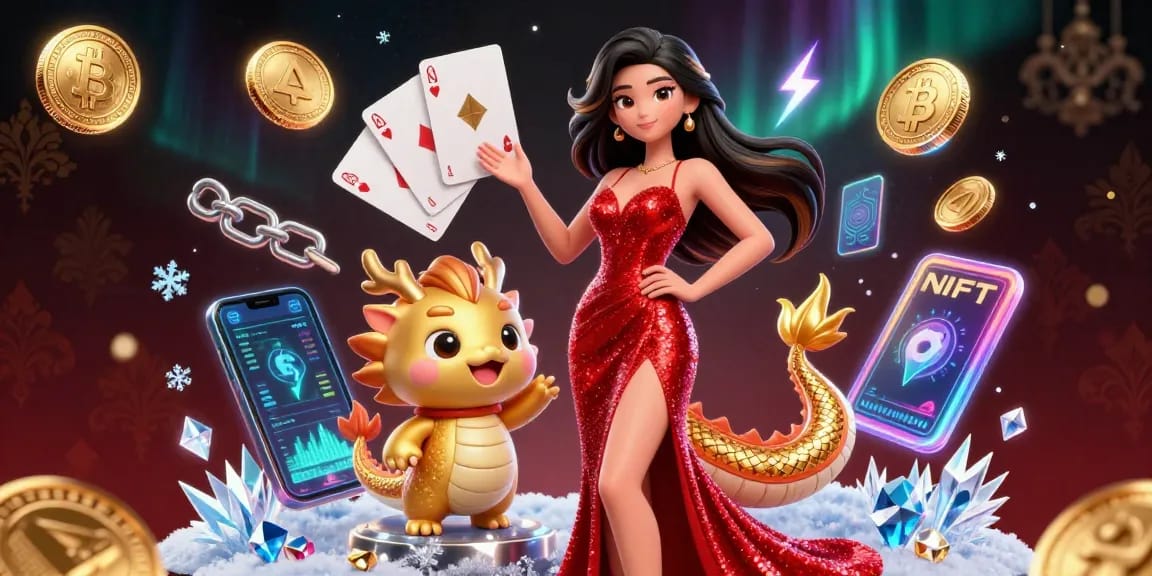 Experience excitement at RIK VIP casino, with a stunning Asian woman and dragon amidst bright gaming symbols.