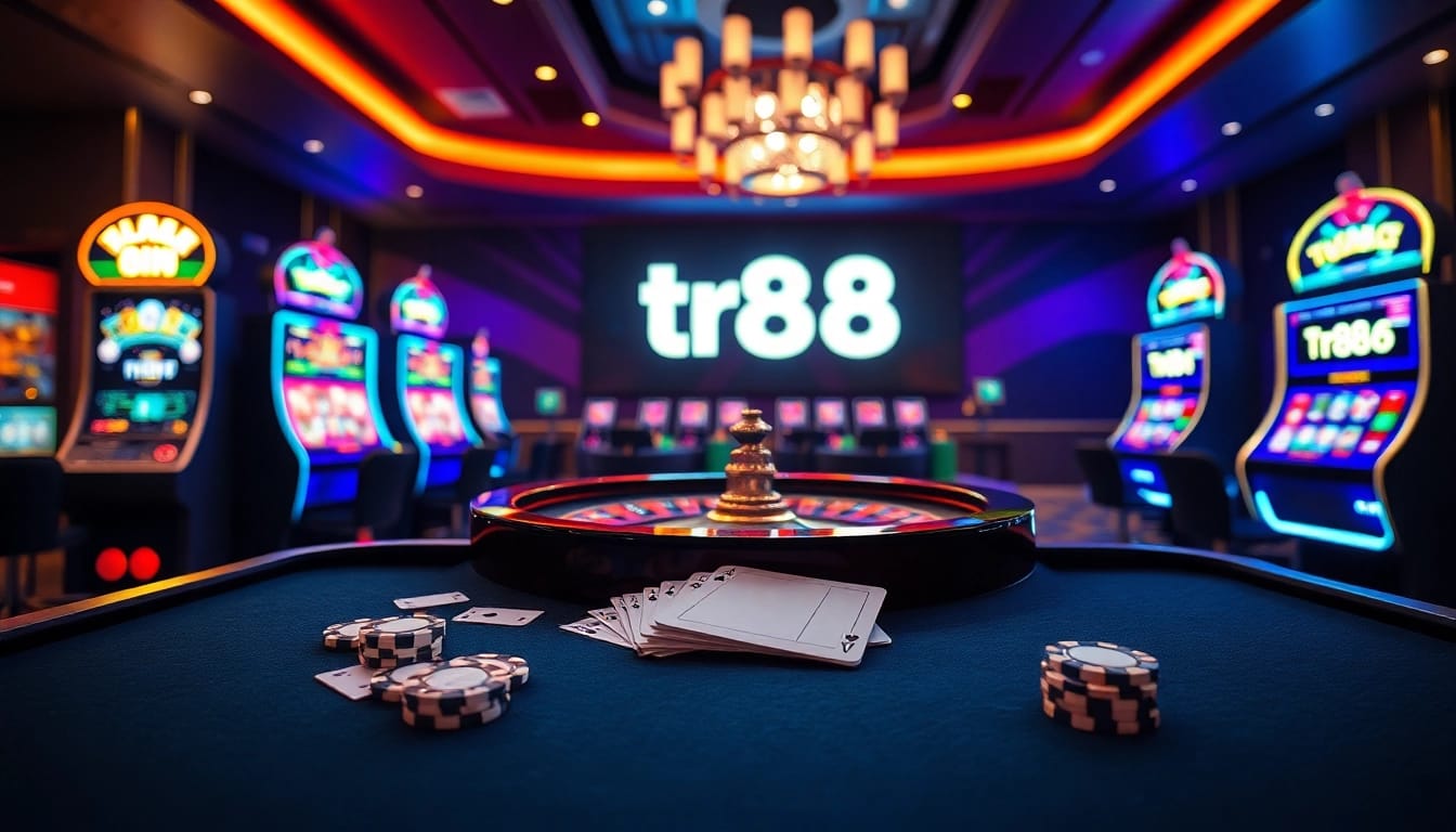 Experience high-stakes excitement at tr88 with vibrant roulette and poker games.