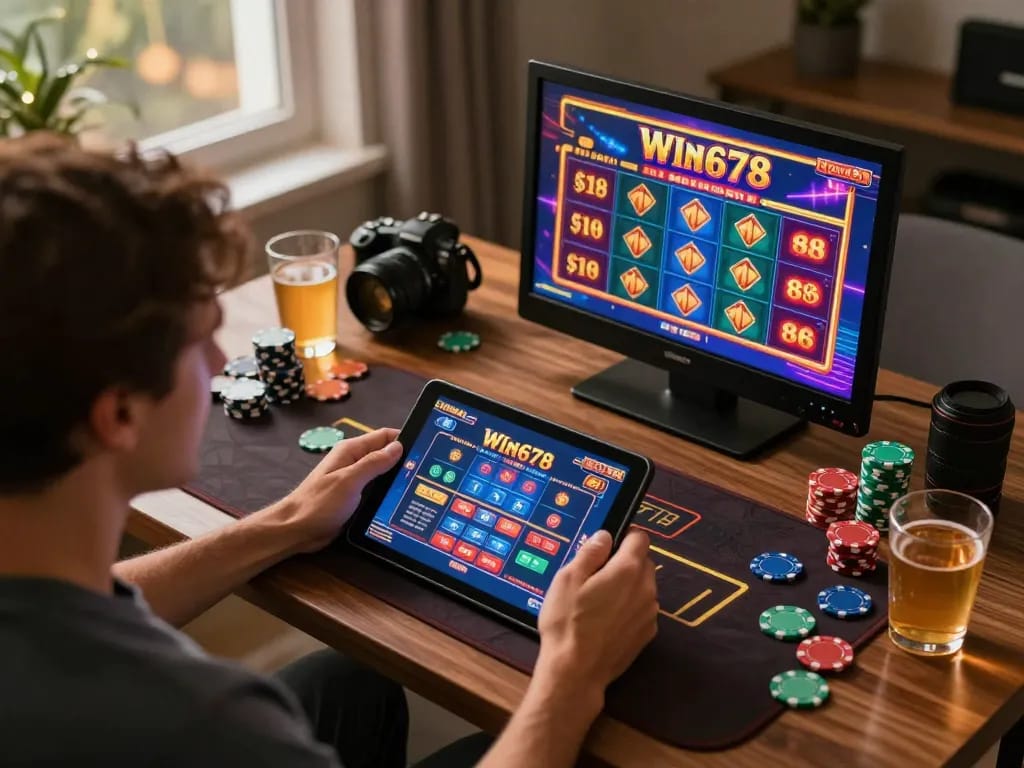 Experience win678's thrilling online gaming, connecting players to vibrant live dealer action.