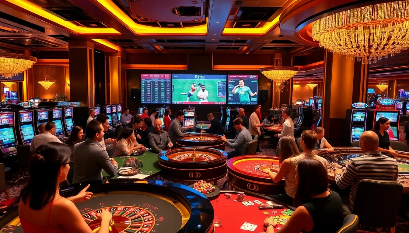 Experience the thrill of gambling at the vibrant 7M casino, featuring lively tables and exciting gameplay.