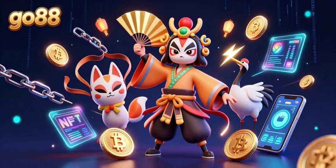 Experience the excitement of go88 with vibrant gaming elements and unique characters in a digital casino.