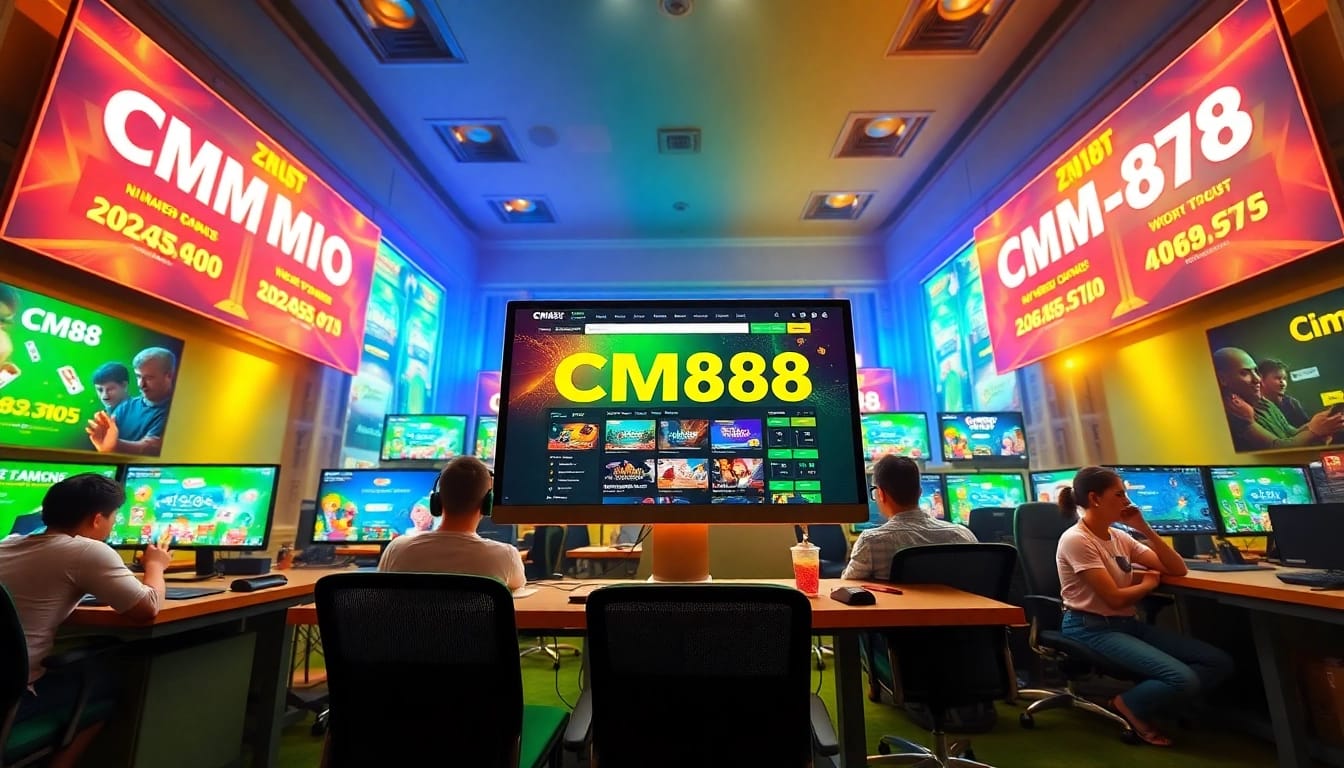 CM88 online gambling platform showcasing vibrant gaming environment and promotions.