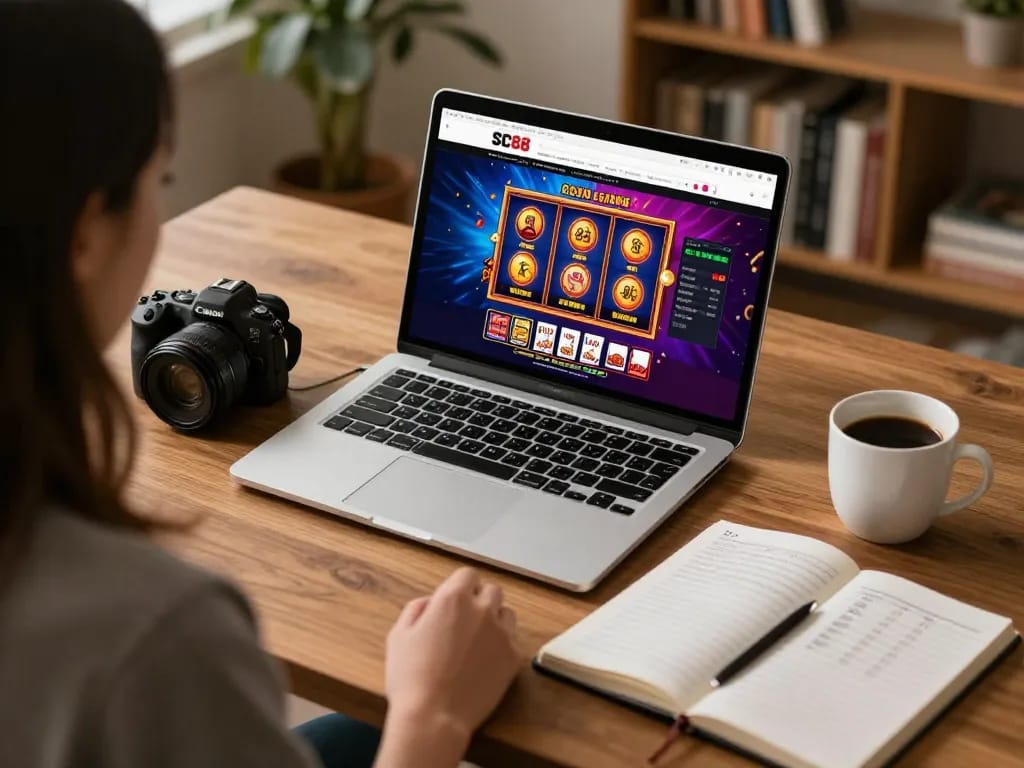 Engaging online casino gaming experience on SC88 platform displaying vibrant graphics and strategic notes.