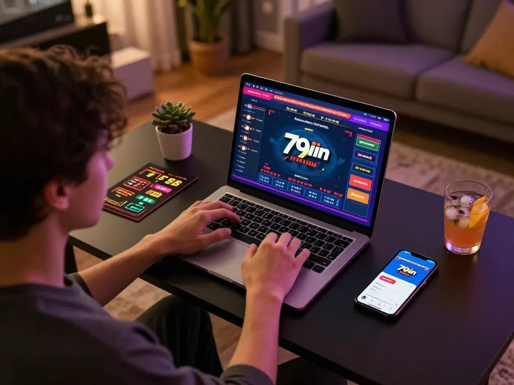 Engaging with the 79win online betting platform from a cozy home setup while managing bankroll efficiently