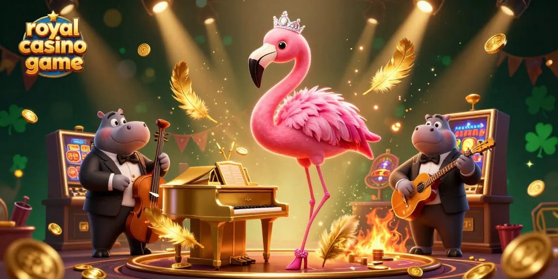 Engage in thrilling gameplay with the royal casino game featuring vibrant characters and casino elements.