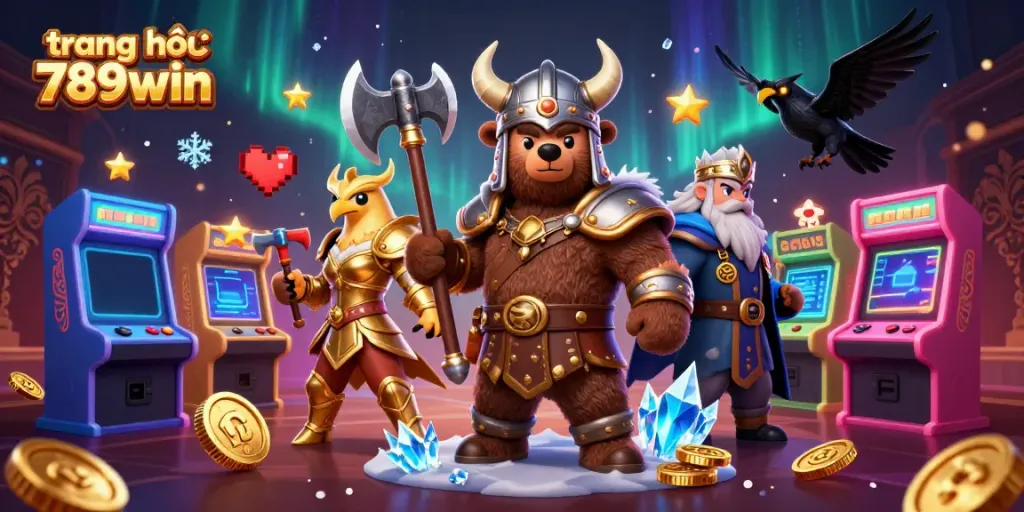 Engage in thrilling casino action at trang chủ 789win with vibrant characters and game elements.