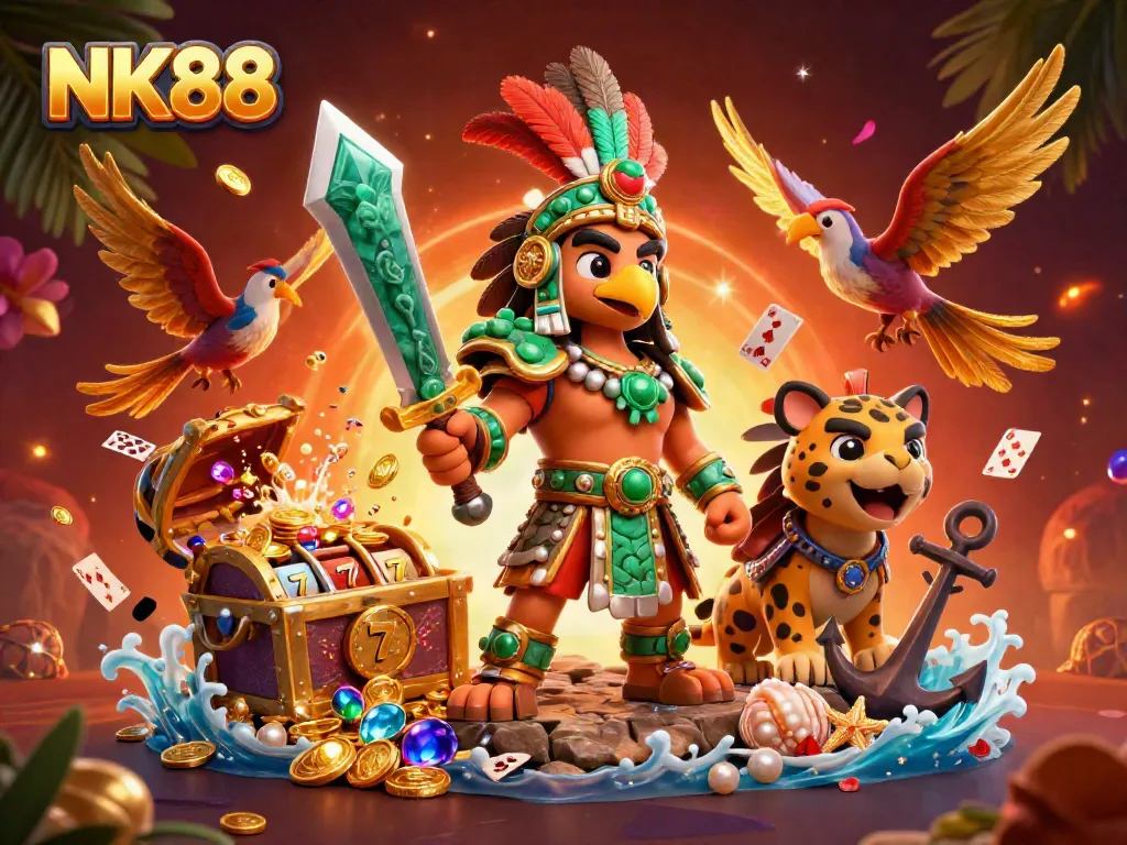 Experience the thrill of NK88 with legendary characters and exciting casino game elements.