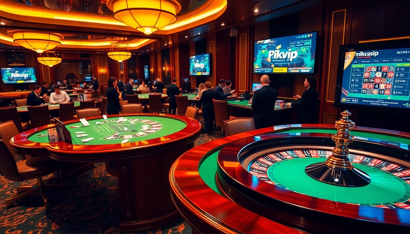Enjoying a thrilling game at rikvip's glamorous casino table, filled with excitement and strategy.