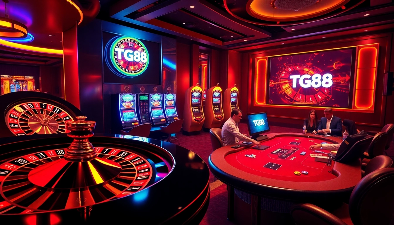 Experience the excitement of TG88 online gaming with modern roulette, poker, and slot machines.