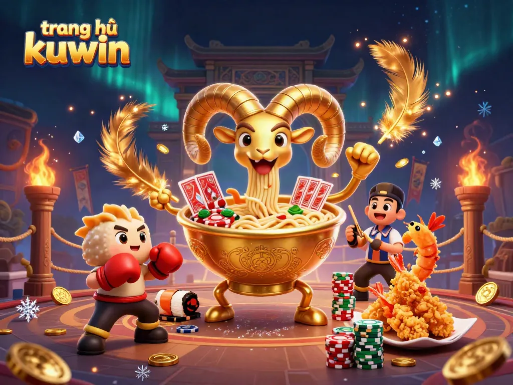 Experience the excitement of gambling at trang chủ kuwin with vibrant characters and energetic casino elements.
