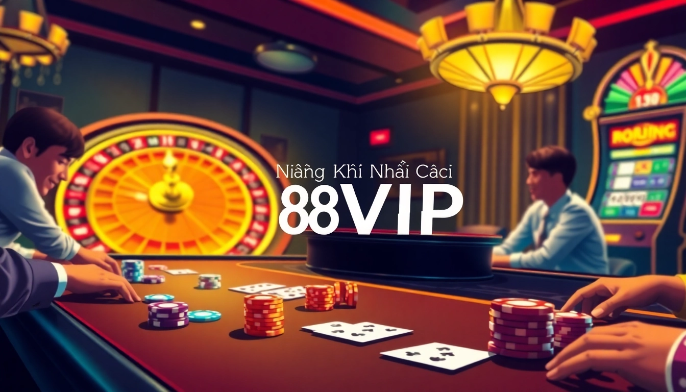 Join the excitement of online gambling with Đăng Ký Nhà Cái 68VIP at a vibrant casino table full of action.