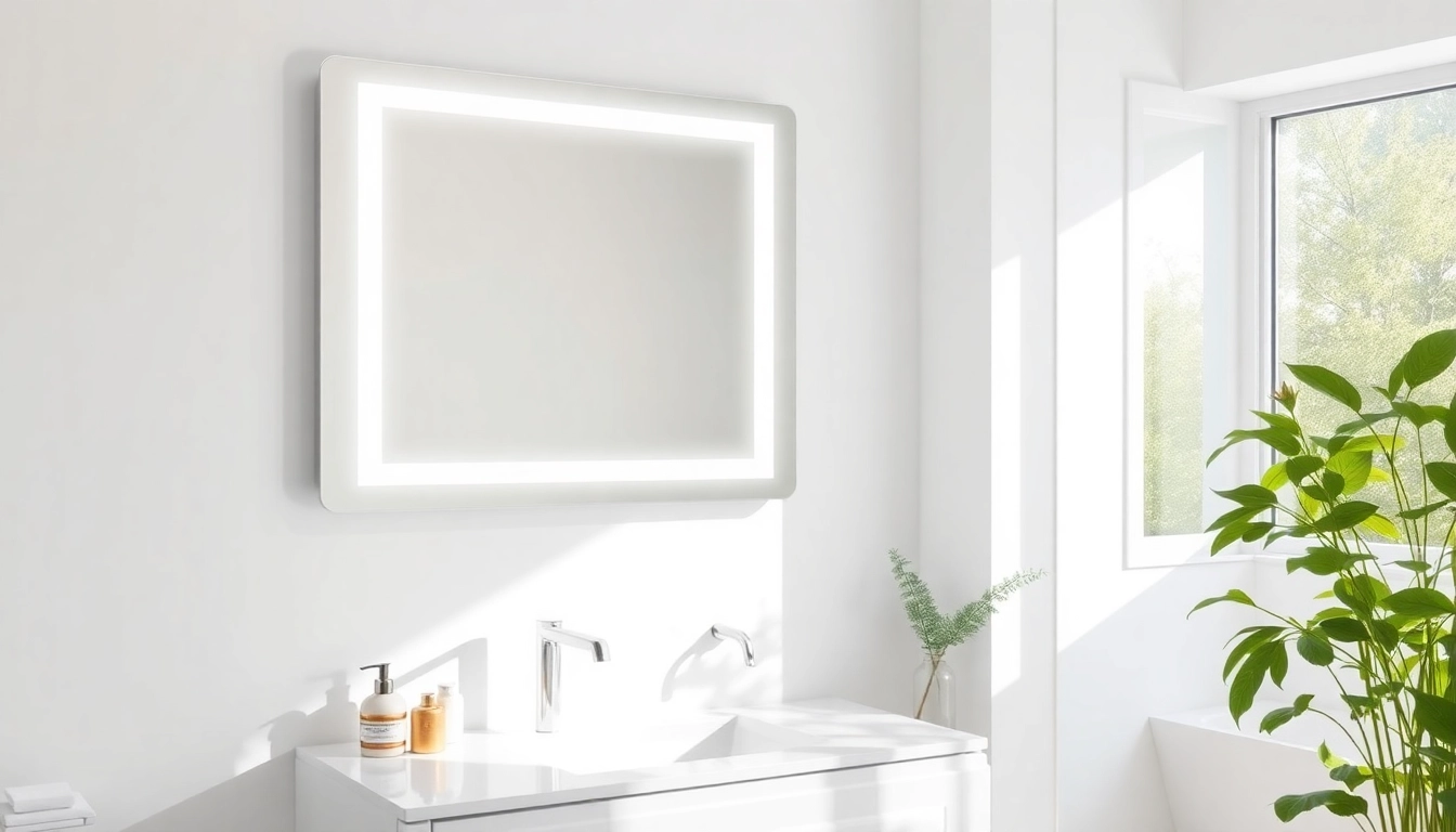 Illuminate your led mirror bathroom with an elegant design and natural lighting for a refreshing look.