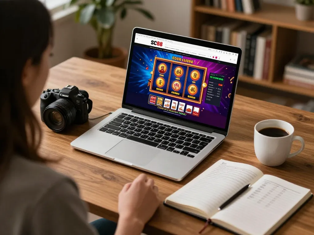 Engaging online casino gaming experience on SC88 platform displaying vibrant graphics and strategic notes.