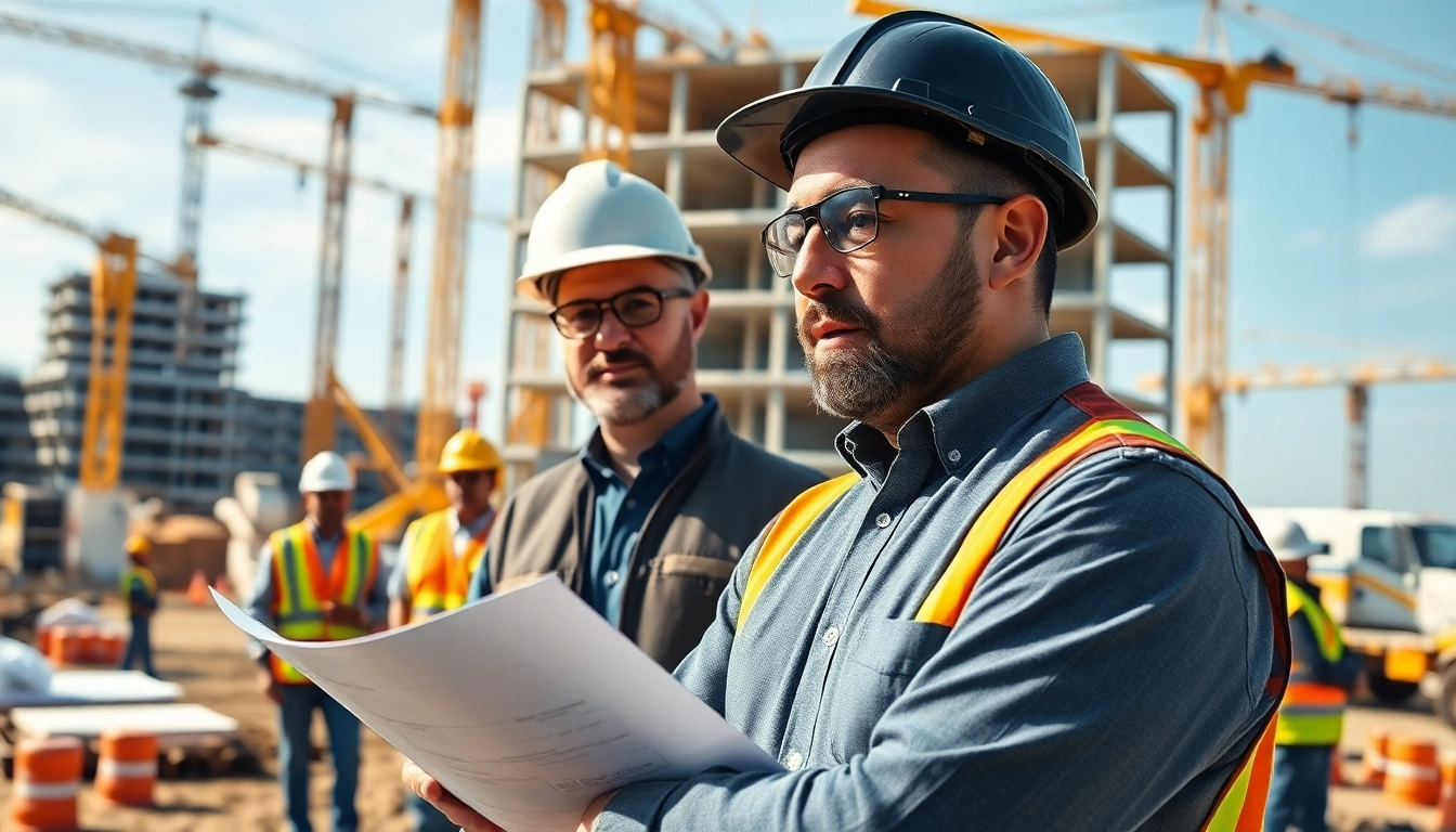 New Jersey Construction Manager leading a construction team on-site to ensure project success.