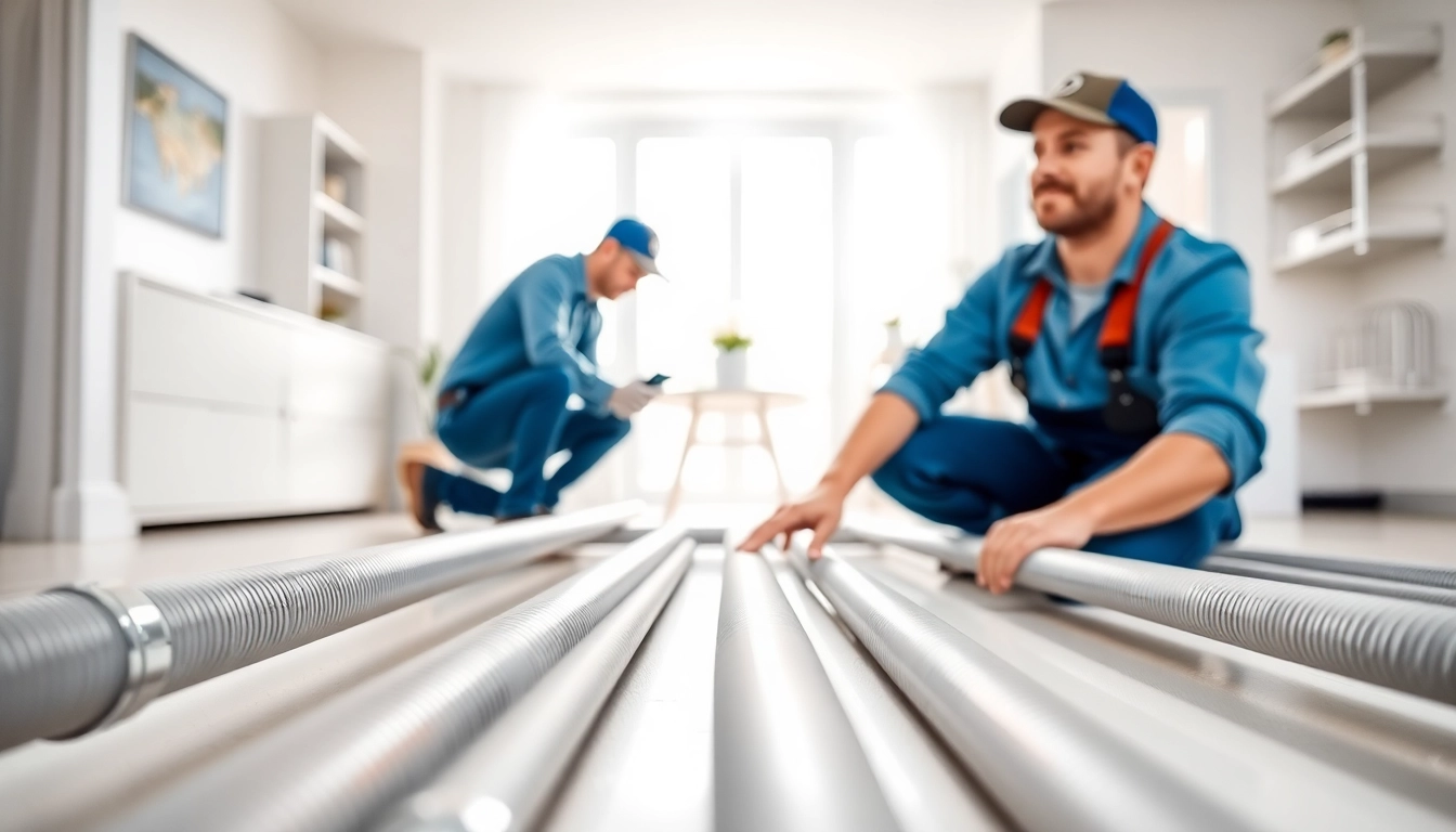 Expert whole house repiping services Tampa showcased through a plumber at work in a modern home.