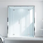 Erleben Sie die elegante sonni Duschkabine 90x90 in einem modernen Badezimmer, perfekt für entspannende Duscherlebnisse.