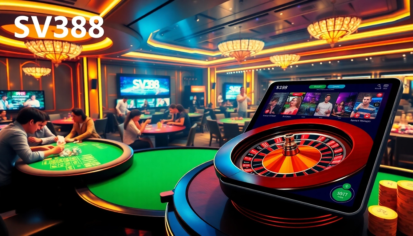 Experience thrilling gameplay with sv388's vibrant online casino atmosphere showcasing live betting.