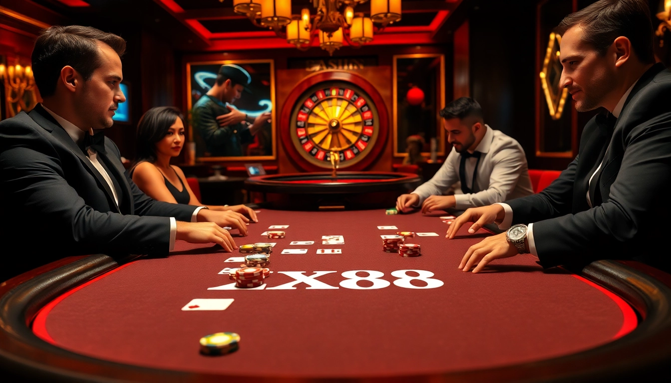 Experience the thrill of XX88 poker with exciting gameplay and vibrant casino atmosphere.
