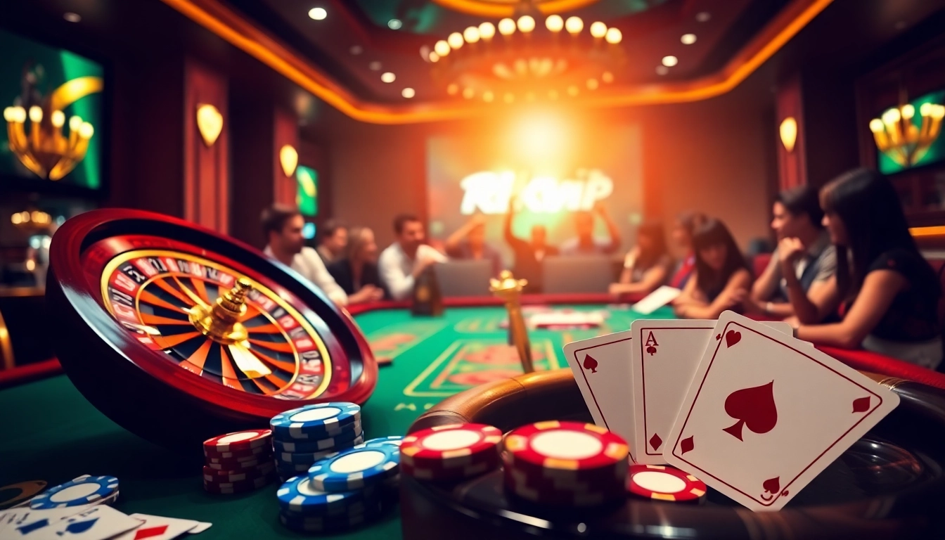 Experience the thrilling games of rikvip with vibrant casino elements and engaging visuals.