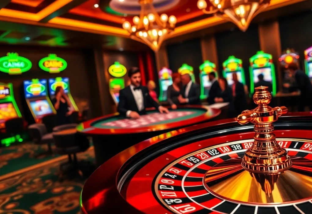 Experience the excitement of QQ88 at a luxurious casino table with vibrant roulette and casino action.
