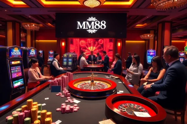 Experience premium gambling joy at https://mm88.agency/ with vibrant slot machines and high-stakes poker.