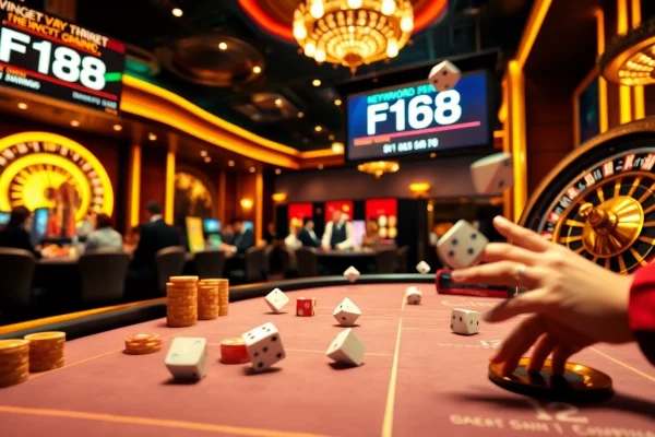 Experience thrilling poker action at F168 casino with vibrant gameplay and professional ambiance.