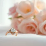 Celebrate love with Valentine’s proposal rings UK showcased in a romantic setting.