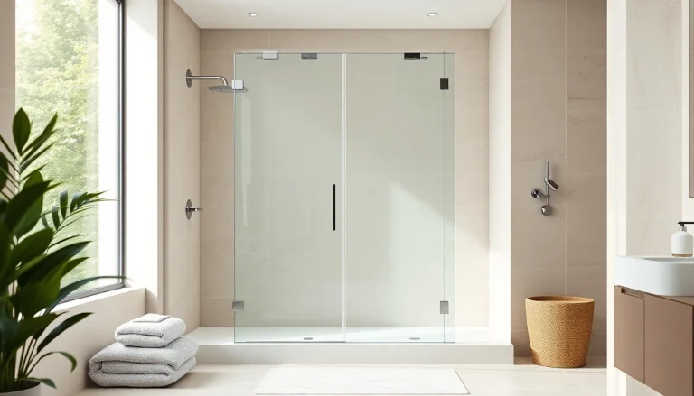 Elevate your bathroom with a stylish semi-frameless shower screen that offers elegance and functionality.